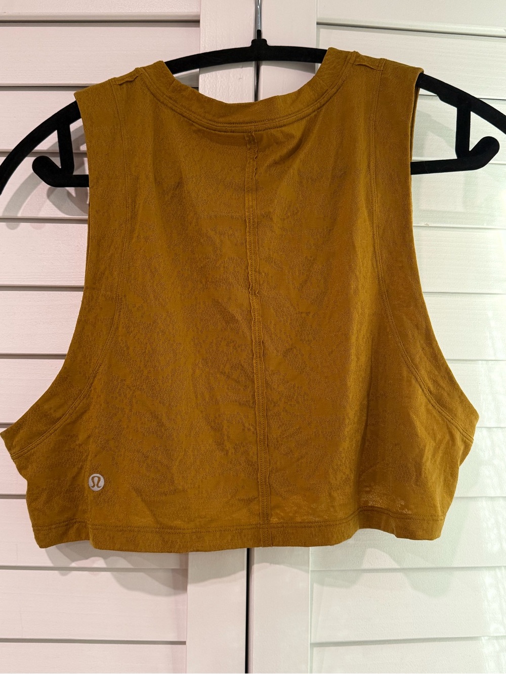 lululemon athletica All Yours Crop Tank Top in Gold Spice